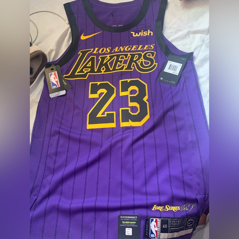 Lebron James Los Angeles Lakers Nike Purple 2018/19 Authentic City Jersey